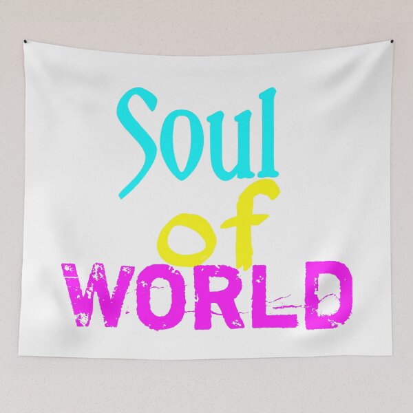 Item preview, Soul of World • Retro Neon Grunge Typography Design designed and sold by Faali950.