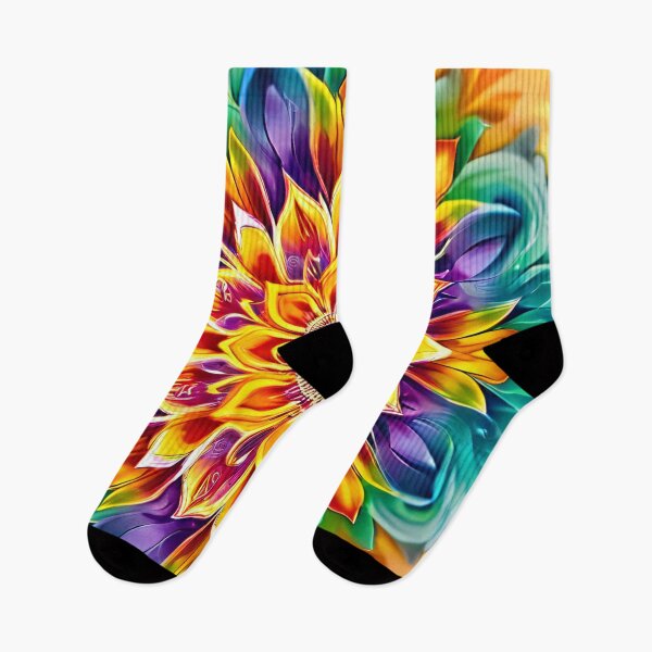Item preview, Colorful flower in psychedelic art designed and sold by Mianku | Für das Leben.