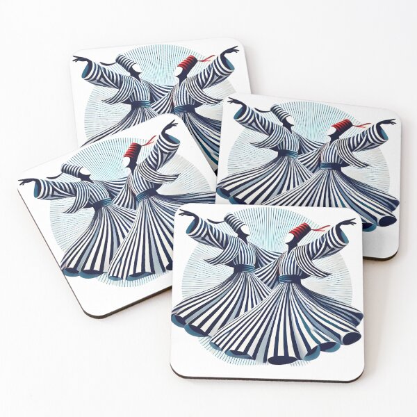 Item preview, Whirling Dervishes Sufi Dance Minimal Art designed and sold by Kruti Collection.