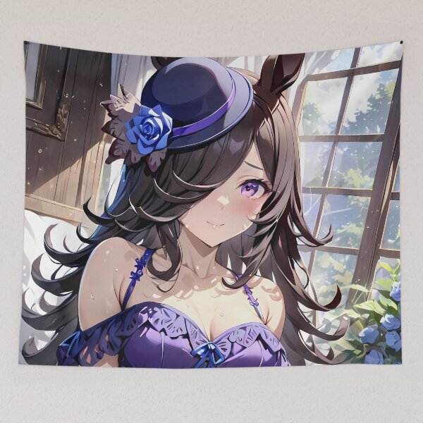 Item preview, Rice Shower Uma Musume Pretty Derby Elegant Sitting Anime Girl Waifu designed and sold by thedarvills.