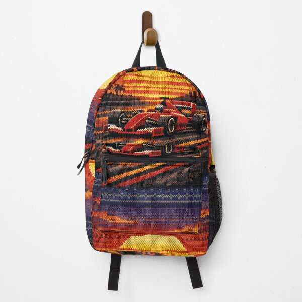 Item preview, Formula 1 car at sunset, cool knitted picture designed and sold by Mauswohn.