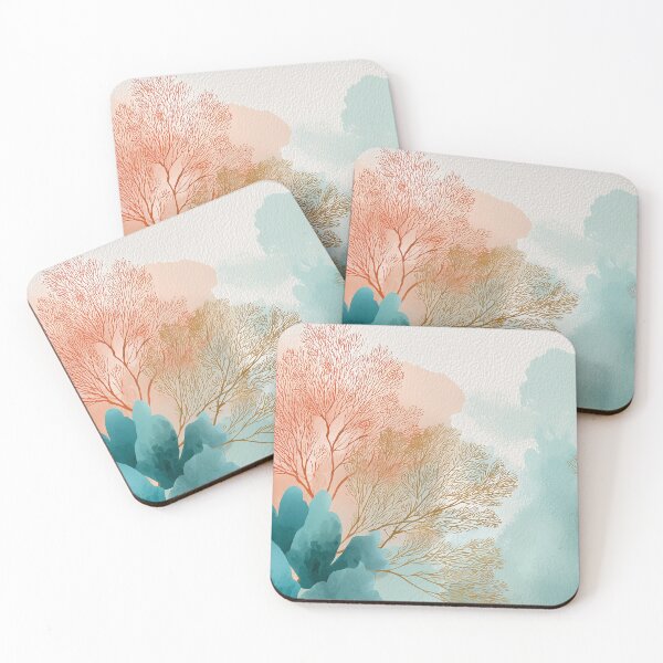 Item preview, Golden Branches and Soft Watercolor Breeze designed and sold by Art of Ngu.
