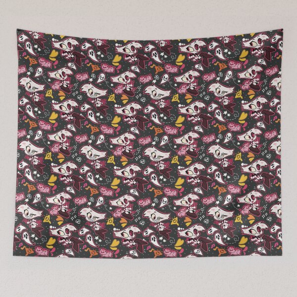Item preview, Hazbin Hotel Angel Dust Fat Nuggets Keekee Ghosts  designed and sold by Playful Patternz.