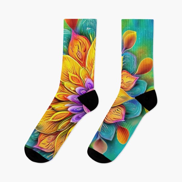Item preview, Colorful floral mandala with vibrant flowers designed and sold by Mianku | Für das Leben.