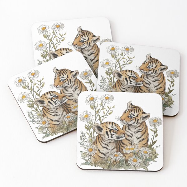 Item preview, Baby Tigers Vintage Style Animals Collection designed and sold by EnjoyFunGifts.