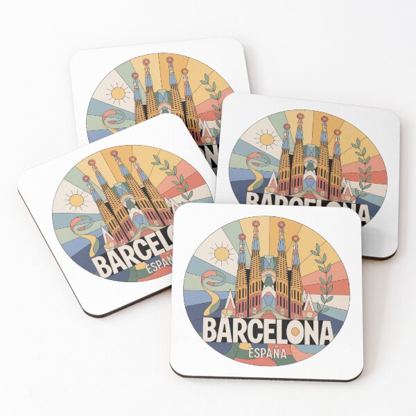 Item preview, Barcelona Spain Art - Modern Sagrada Familia Illustration designed and sold by CircinusStore.