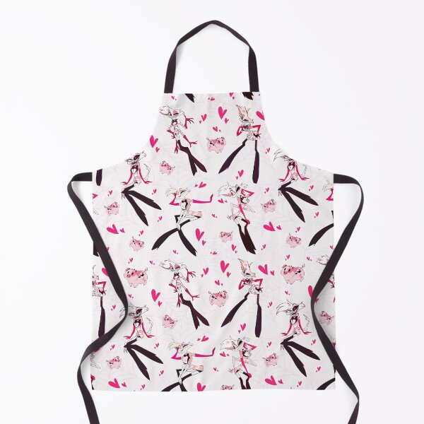 Item preview, Hazbin Hotel's Angel Dust & Fat Nuggets w/ Hearts & Spider Webs White Background designed and sold by Playful Patternz.
