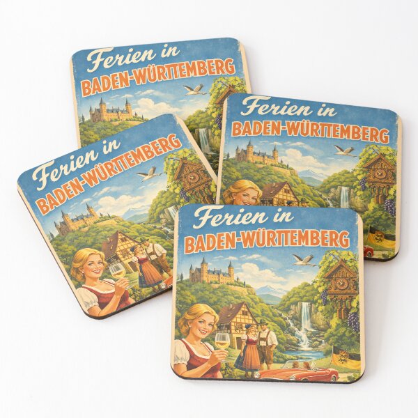 Item preview, Holidays in Baden-Württemberg, retro advertising designed and sold by Mauswohn.