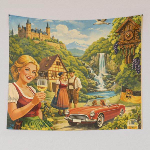Item preview, Holidays in Baden-Württemberg, retro advertising designed and sold by Mauswohn.