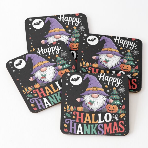 Item preview, Happy Hallothanksmas Gnome Halloween Thanksgiving Christmas0  designed and sold by RuthGAArt.