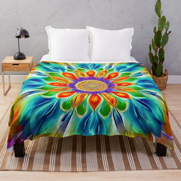 Item preview, Colorful, abstract mandala flower in detail designed and sold by Mianku | Für das Leben.