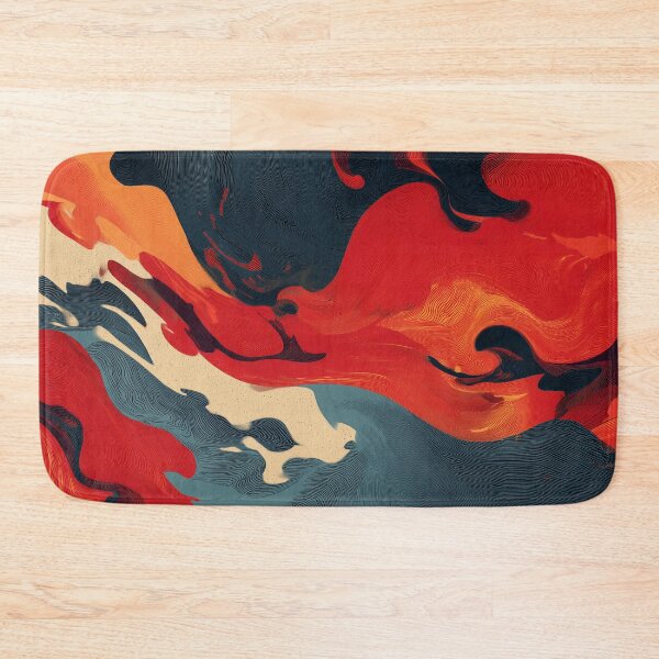 Item preview, Molten Flow Abstract in Red and Black designed and sold by Art of Ngu.