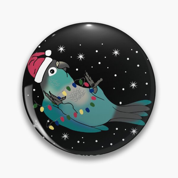 Item preview, Merry Christmas Turquoise Conure designed and sold by FandomizedRose.