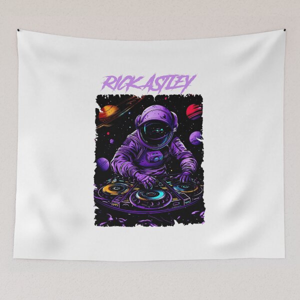 Item preview, Rick Astley Cosmic Space Music Vibe Illustration designed and sold by dennis3xv1.
