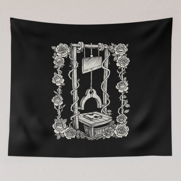 Item preview, Guillotine with roses designed and sold by Apocalyptik Designs .