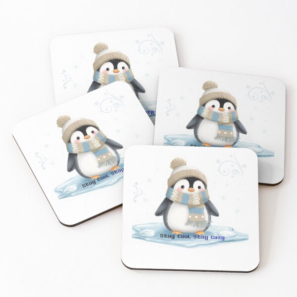 Item preview, Stay Cool, Stay Cozy – Cute Winter Penguin Illustration designed and sold by lavanya11.