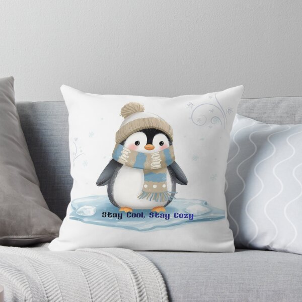 Item preview, Stay Cool, Stay Cozy – Cute Winter Penguin Illustration designed and sold by lavanya11.