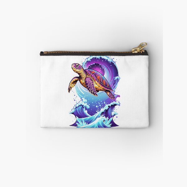 Item preview,  Cosmic Surfing Sea Turtle Riding Purple Galaxy Wave designed and sold by zoughlal.