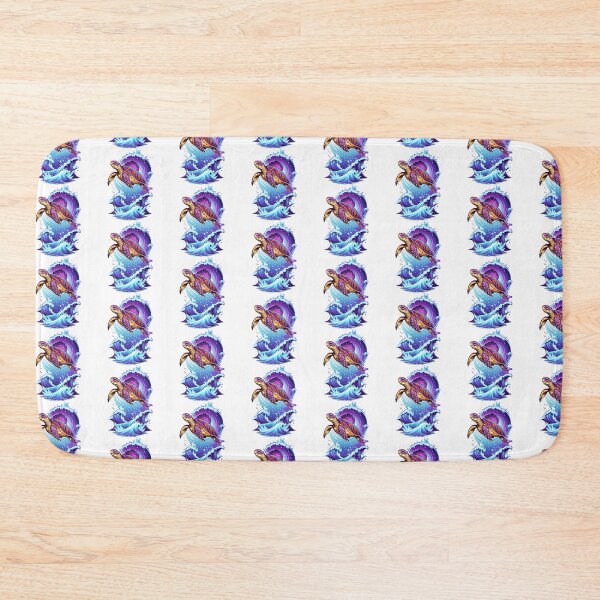 Item preview, Cosmic Surfing Sea Turtle Riding Purple Galaxy Wave designed and sold by zoughlal.