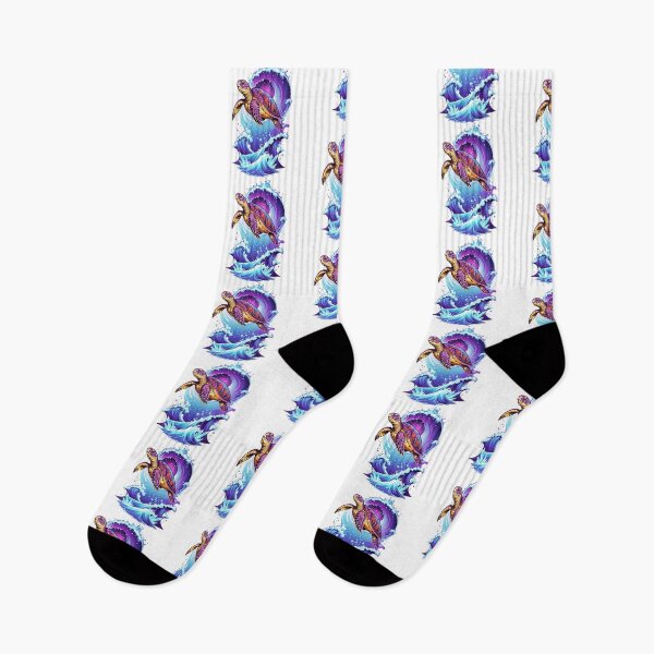 Item preview,  Cosmic Surfing Sea Turtle Riding Purple Galaxy Wave designed and sold by zoughlal.