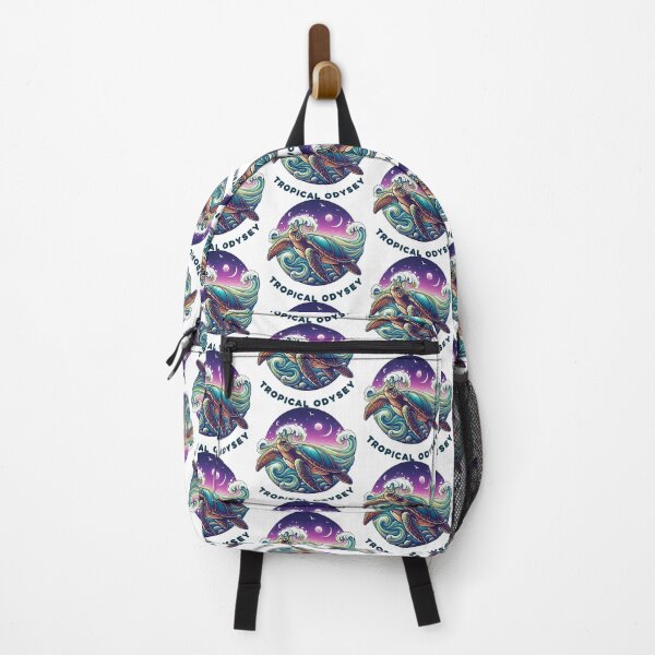 Item preview, Tropical Odyssey Sea Turtle with Moonlit Waves and Sunset Sky designed and sold by zoughlal.