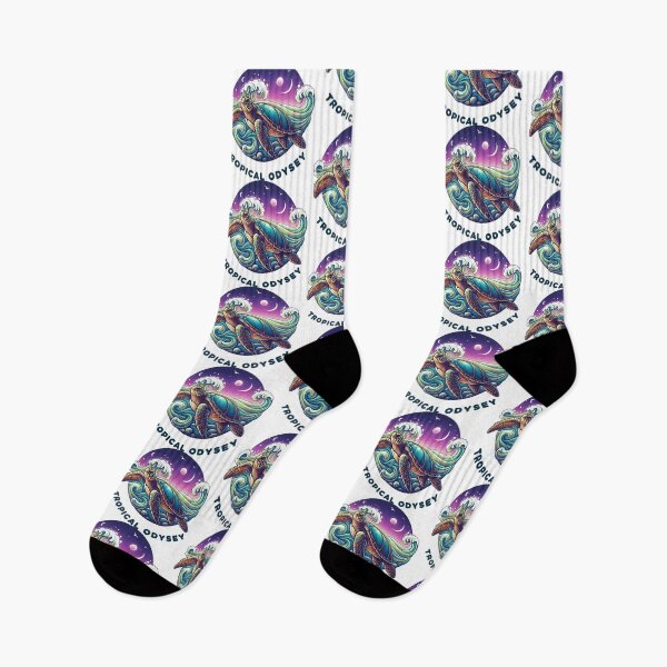 Item preview,  Tropical Odyssey Sea Turtle with Moonlit Waves and Sunset Sky designed and sold by zoughlal.