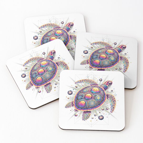 Item preview,  Psychedelic Cosmic Turtle with Galaxy Shell and Sacred Geometry designed and sold by zoughlal.
