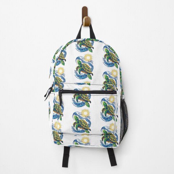 Item preview,  Vibrant Golden Turtle Swimming Through Flowing Blue Ocean Waves designed and sold by zoughlal.