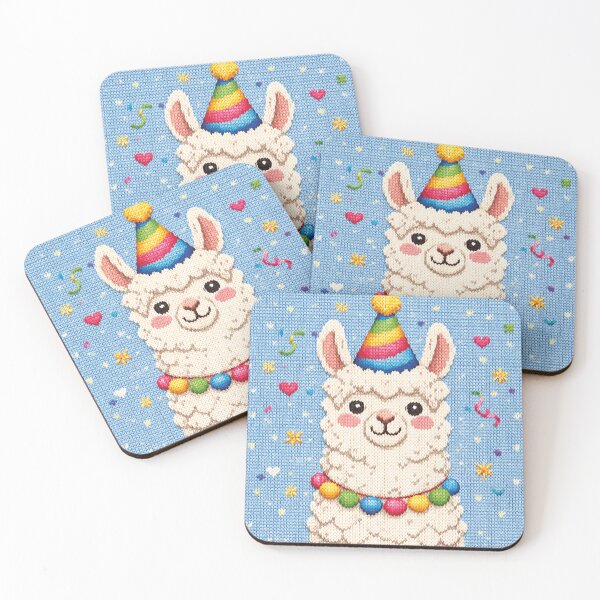 Item preview, Fun llama party, great knitting picture designed and sold by Mauswohn.