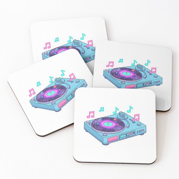 Item preview, Retro Pastel Portable Turntable | Cosmic Space Portal Vinyl Aesthetic designed and sold by DigitalVibes Art, CreatorSpace, PixelMood. By AngryFish.Art..