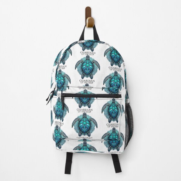 Item preview, Guardian of the Deep Turquoise Sea Turtle with Ornate Mandala Patterns designed and sold by zoughlal.