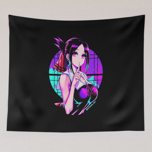 Item preview, Love Is War Retro Neon Circle Anime Girl designed and sold by JasonsGeorge.