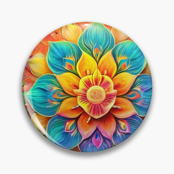 Item preview, Colorful mandala flower in watercolor style designed and sold by Mianku | Für das Leben.