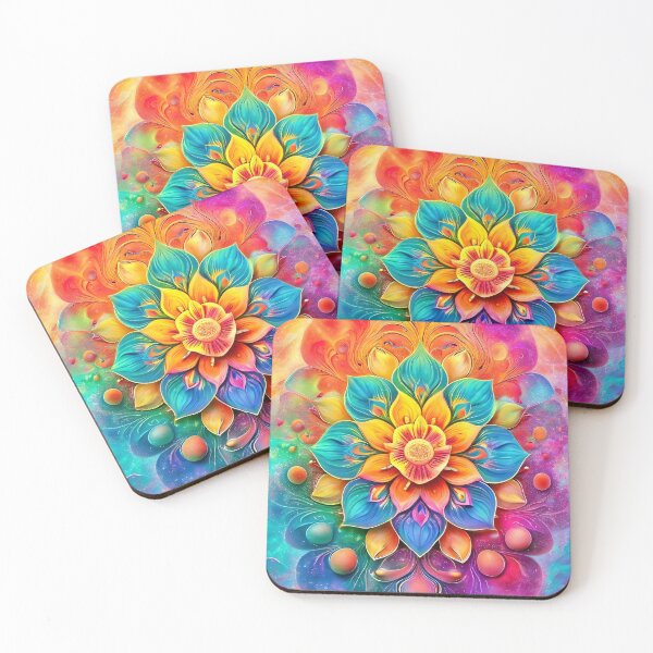 Item preview, Colorful mandala flower in watercolor style designed and sold by Mianku | Für das Leben.