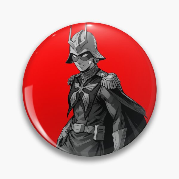 Item preview, black white char aznable GUNDAM RED COMET vector art designed and sold by sabartgunpla.