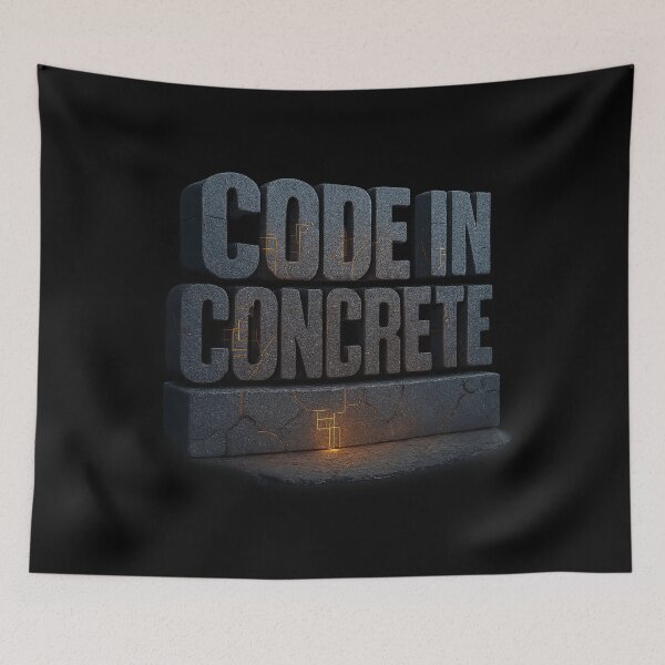 Item preview, Code in Concrete - Cyber Urban Typography designed and sold by MKreative Studio.