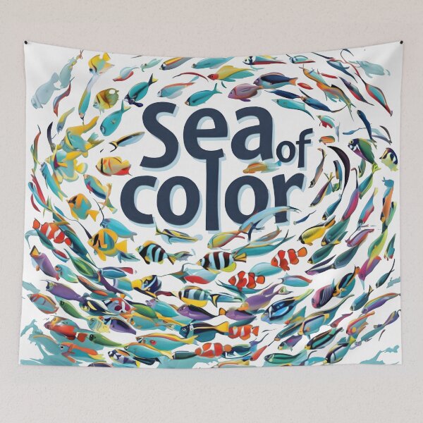 Item preview, fishtank, seaanimals, aquaticlife, fishdesign, koi fish, coral reef designed and sold by TrueArtVibes.