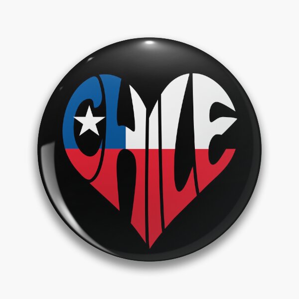 Item preview, Chile Heart Flag – Chilean Pride Love Design designed and sold by Suzy Perez Art.