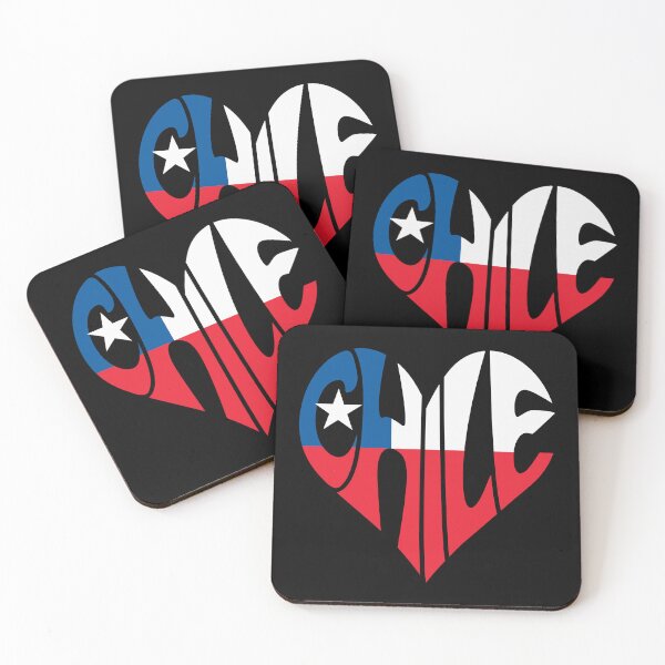Item preview, Chile Heart Flag – Chilean Pride Love Design designed and sold by Suzy Perez Art.