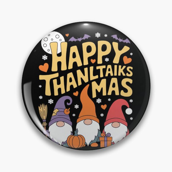 Item preview, Happy HalloThanksMas Gnomes Halloween Thanksgiving Christmas 1  designed and sold by RuthGAArt.