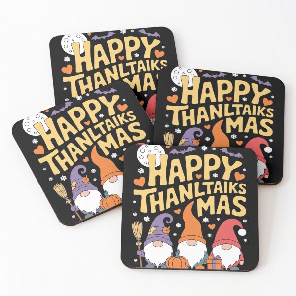 Item preview, Happy HalloThanksMas Gnomes Halloween Thanksgiving Christmas 1  designed and sold by RuthGAArt.