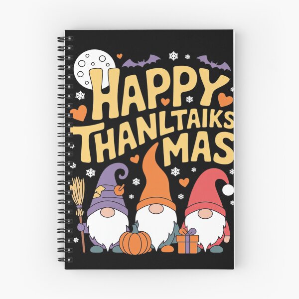 Item preview, Happy HalloThanksMas Gnomes Halloween Thanksgiving Christmas 1  designed and sold by RuthGAArt.