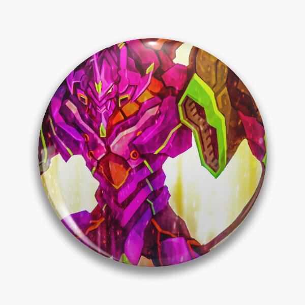 Item preview, Evangelion Unit 01 Battle Stance Neon Genesis Evangelion Anime Mecha Golden Power designed and sold by Tokyonomad.