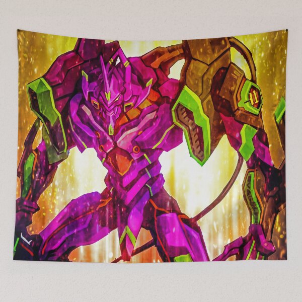 Item preview, Evangelion Unit 01 Battle Stance Neon Genesis Evangelion Anime Mecha Golden Power designed and sold by Tokyonomad.