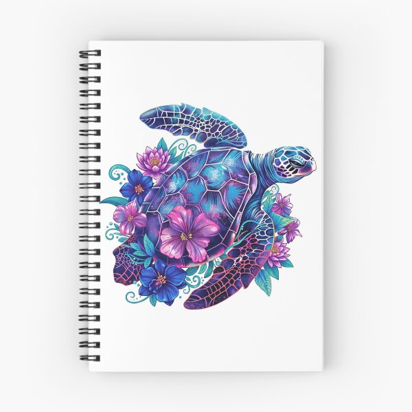 Item preview,  Cosmic Floral Sea Turtle Style with Purple Galaxy Shell designed and sold by zoughlal.