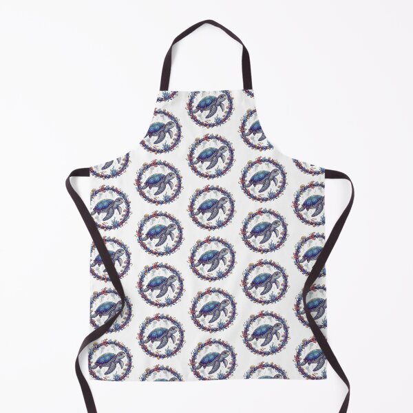 Item preview,  Cosmic Ocean Turtle in Ornate Circular Frame with Jellyfish and Mushrooms designed and sold by zoughlal.