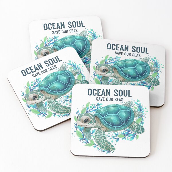 Item preview,  Ocean Soul Save Our Seas Cute Baby Turtle with Sparkly Shell designed and sold by zoughlal.