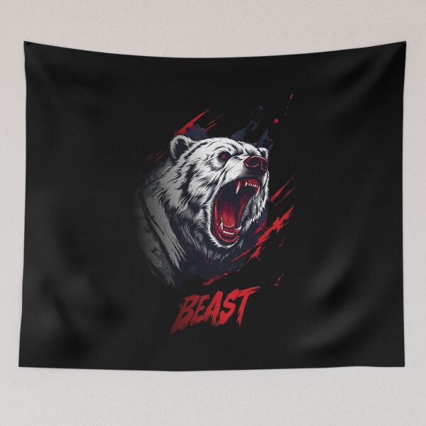 Item preview, Beast Mode Bear – Fierce Roaring Bear Graphic Design designed and sold by Ahmed-G-Designs.