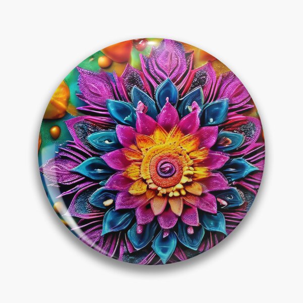 Item preview, Colorful flower center surrounded by fruit designed and sold by Mianku | Für das Leben.