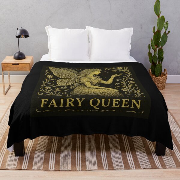 Item preview, Fairy Queen – Golden Spirit of Enchanted Realms designed and sold by Czerkiz.